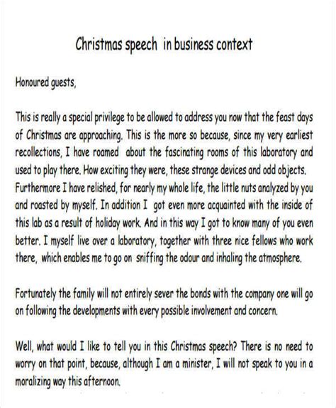 Sample Of Welcome Speech For Christmas Party