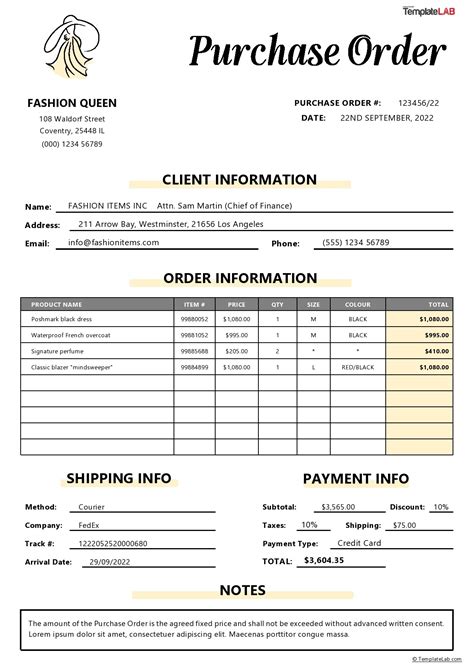 43 Free Purchase Order Templates [in Word, Excel, PDF]