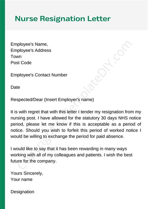 29 BEST Nursing Resignation Letters & Samples TemplateArchive