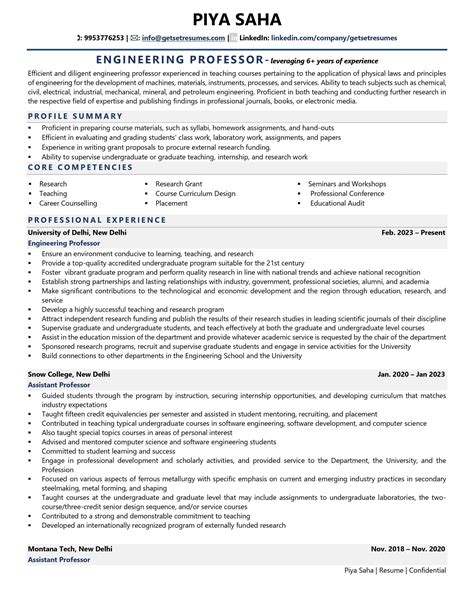 Sample Resume For Ece Engineering Full