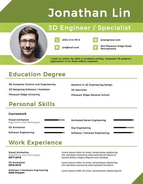 Sample Resume For Engineering Freshers Job