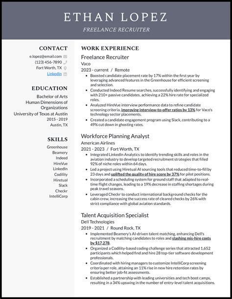 Sample Resume For Seniors Returning To Work