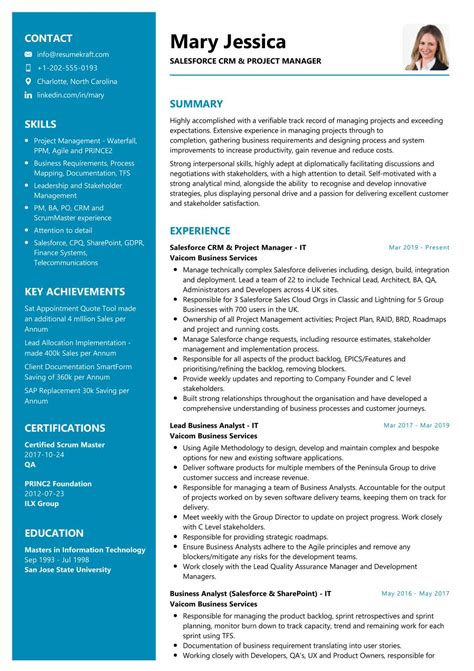 Sample Resume Format 2020