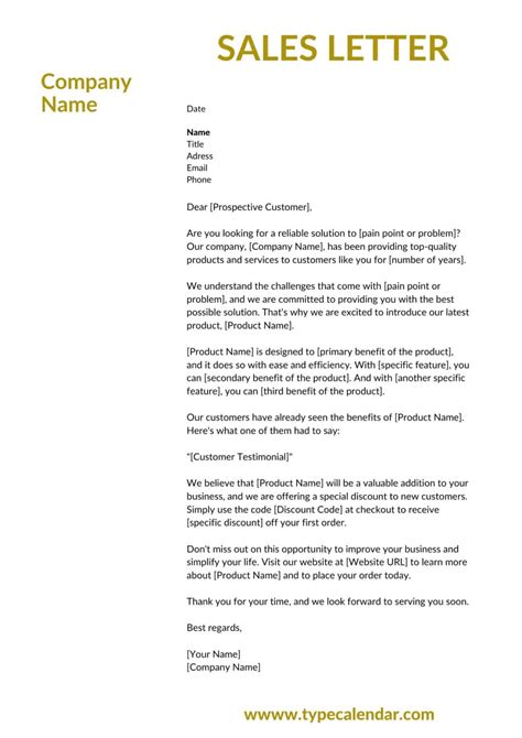5+ Sales Letter Template DOC, PDF Free & Premium Templates