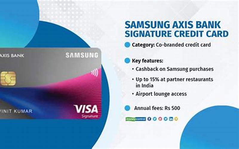 Samsung Axis Credit Card Features