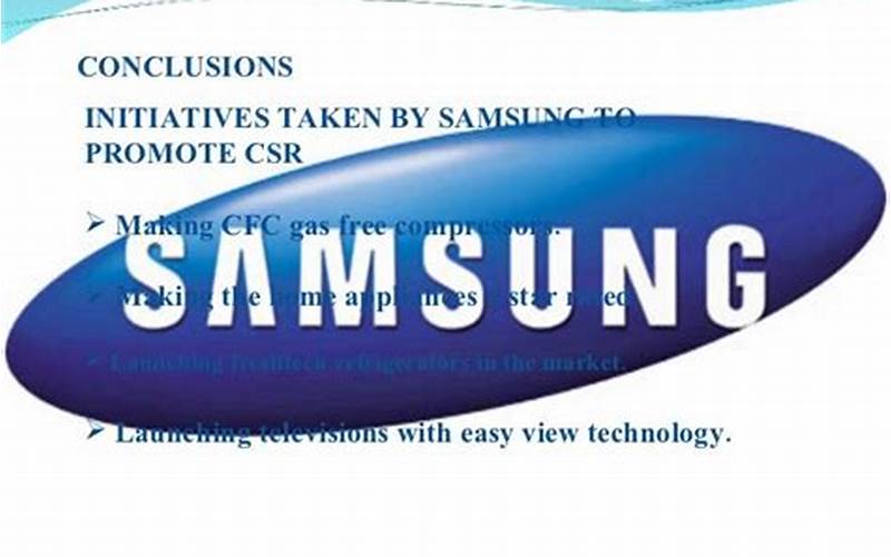 Samsung Conclusion