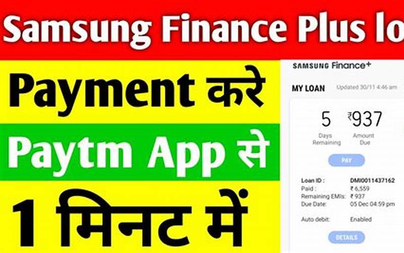 Samsung Dmi Finance Loan Repayment