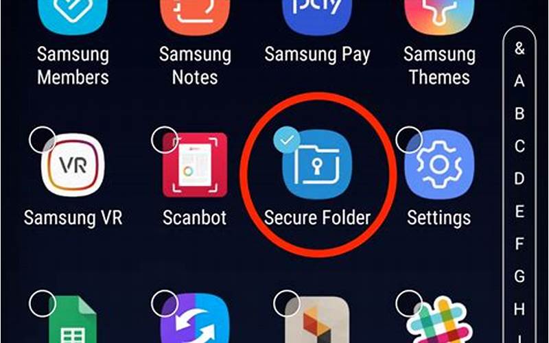 Samsung Hidden Apps