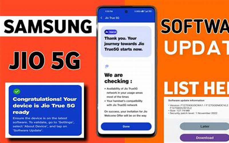 Samsung Jio 5G Update