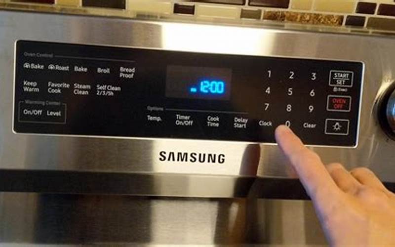 Samsung Oven Timer