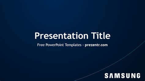 Samsung Powerpoint Template