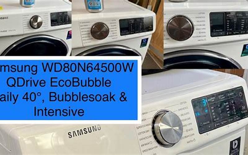 Samsung Qdrive Ecobubble Manual Getting Started