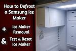 Samsung 4 Door Refrigerator Ice Maker Reset