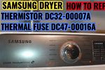 Samsung Electric Dryer Thermal Fuse Location