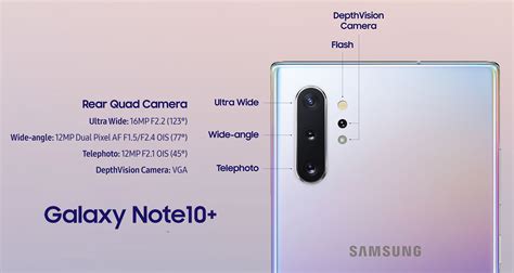 Samsung Galaxy Note 10 and Note 10+ Front Facing Camera