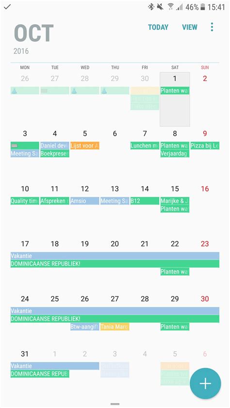 Samsung Share Calendar