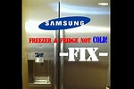 Samsung Side by Side Freezer Not Cooling