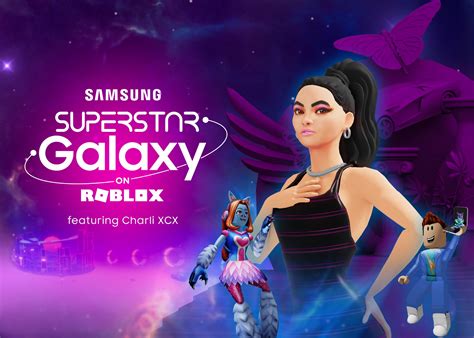 Samsung Superstar Galaxy on Roblox featuring Pop Icon Charli 