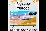 Samsung Tu8000 YouTube