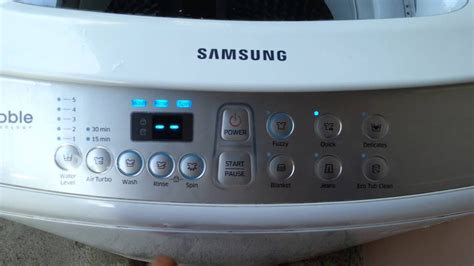 Samsung washer resetting