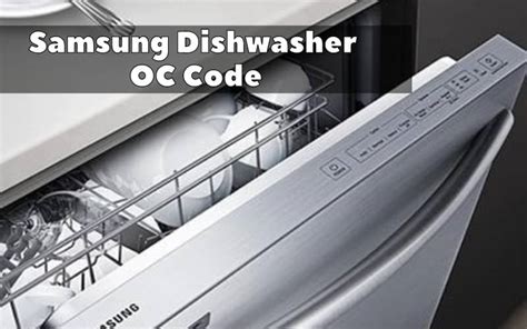 Samsung Dishwasher Error Code 1E