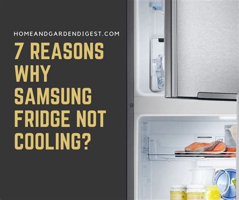 Samsung refrigerator not cooling