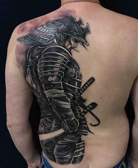 Samurai Back Tattoo
