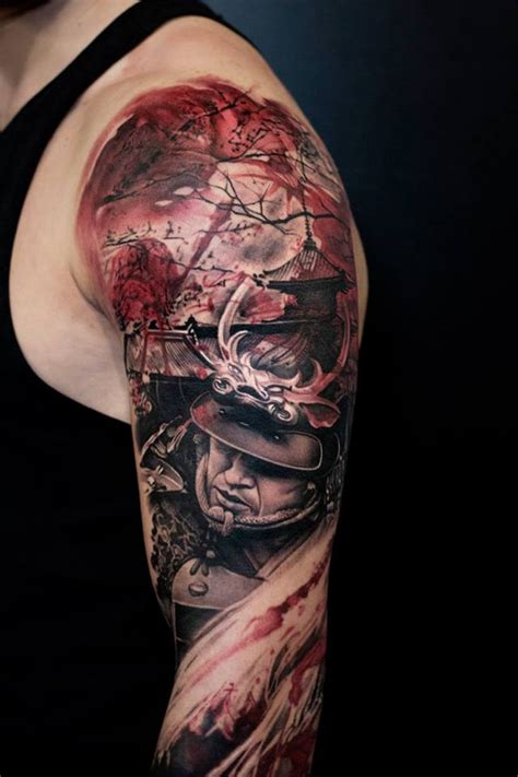 Samurai Shoulder Tattoo