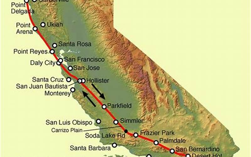 San Andreas Fault Line