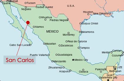 San Carlos Mexico Map