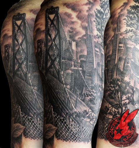 San Francisco tattoo Bridge tattoo, Sleeve tattoos