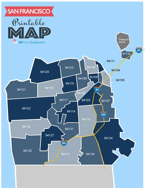 San Francisco CA Zip Code Map [Updated 2022]
