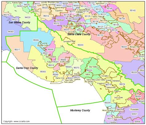 California Zip Code Map Free Printable Maps