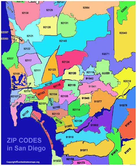 San Diego California Zip Code And Area Code