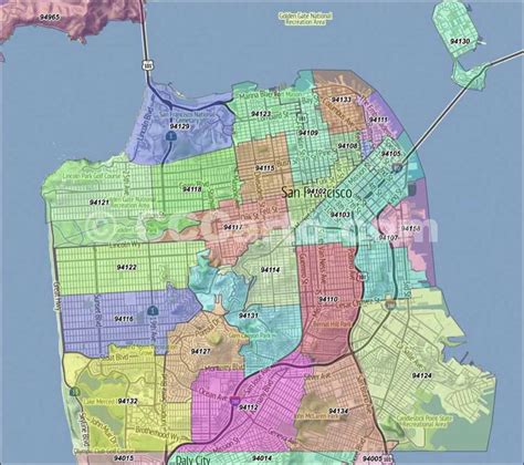 San Francisco CA Zip Code Map [Updated 2022]