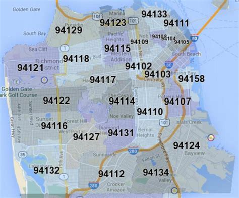 San Francisco CA Zip Code Map [Updated 2022]