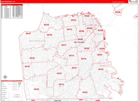 San Diego County Zip Code Map COASTAL Otto Maps