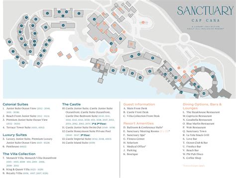 Sanctuary Cap Cana Resort Map