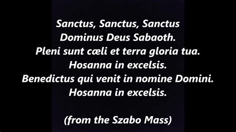 Sanctus Lirik