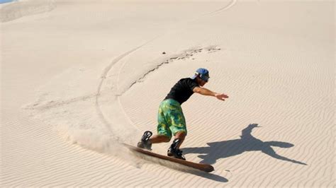 Sandboarding desert