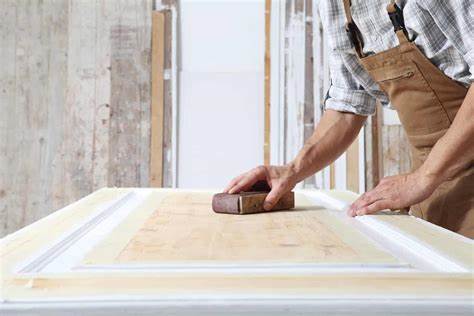 Sanding the Door Frame