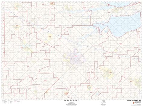 Sandusky Zip Code Map, Ohio Sandusky County Zip Codes