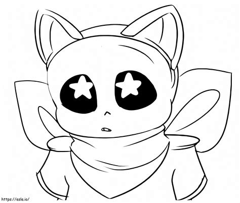 Sans Anime Coloring Page