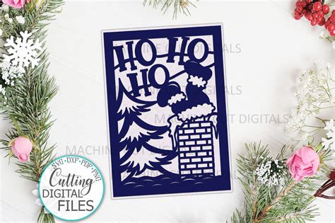Download Santa Christmas Card Papercut Commercial Use