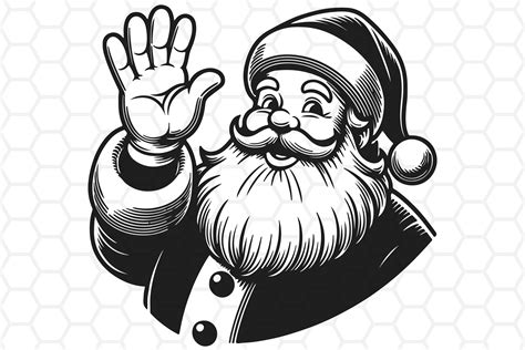 Magical Santa Christmas SVG - Add Festive Cheer to your Crafts with Stunning Vector Designs!