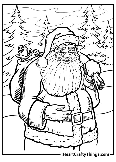Santa Claus Coloring Pages Printable Free