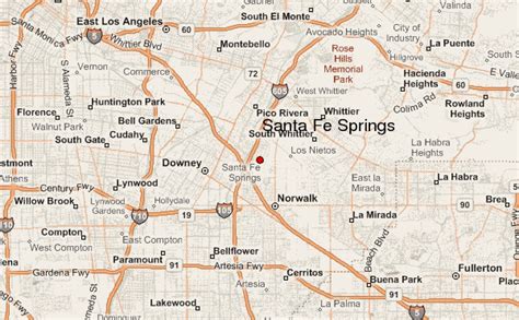 Santa Fe Springs California Map