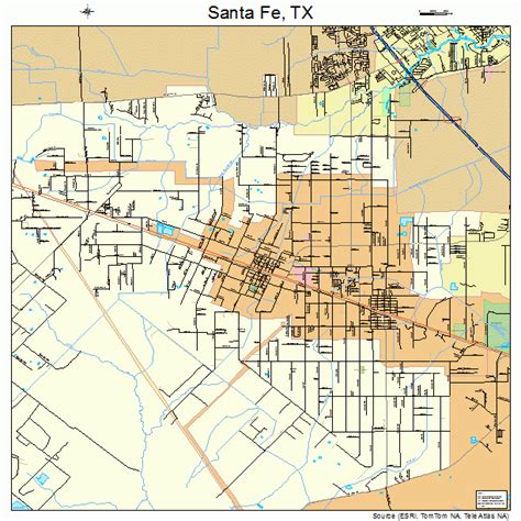 Santa Fe Tx Zip Code Map