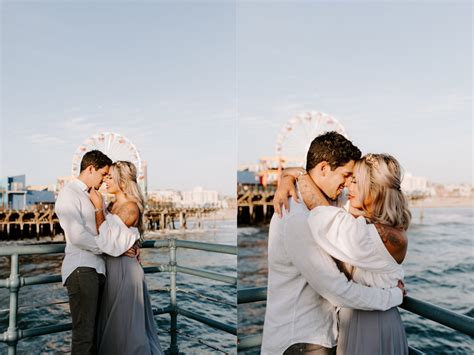 Santa Monica Pier couples