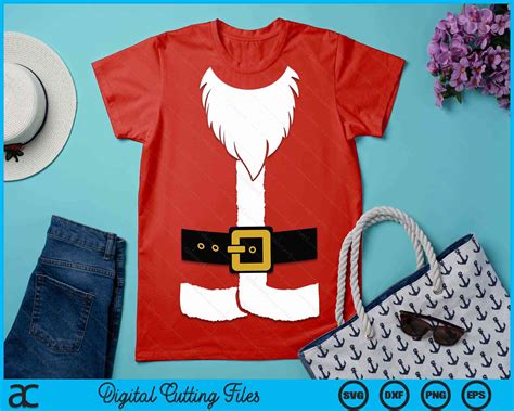 Unwrap the Magic of the Festive Season with our Santa Suit SVG Collection: Be the Envy of Holiday Decorations!
